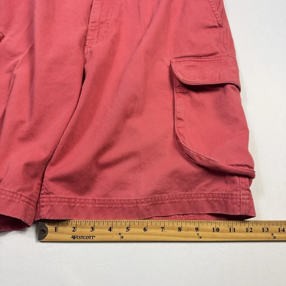 Polo Ralph Lauren Cargo Shorts Mens 34 Red Cotton Cargo Pockets 10 Inseam Casual